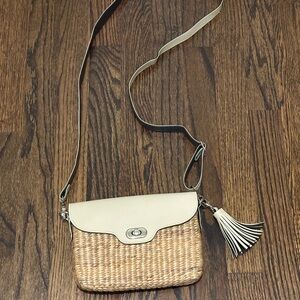 Sea & Grass Cream and Seagrass Crossbody Bag